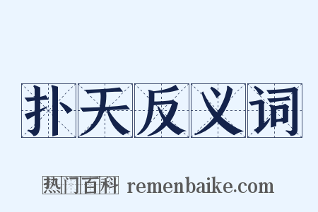 扑天反义词是什么意思的图片